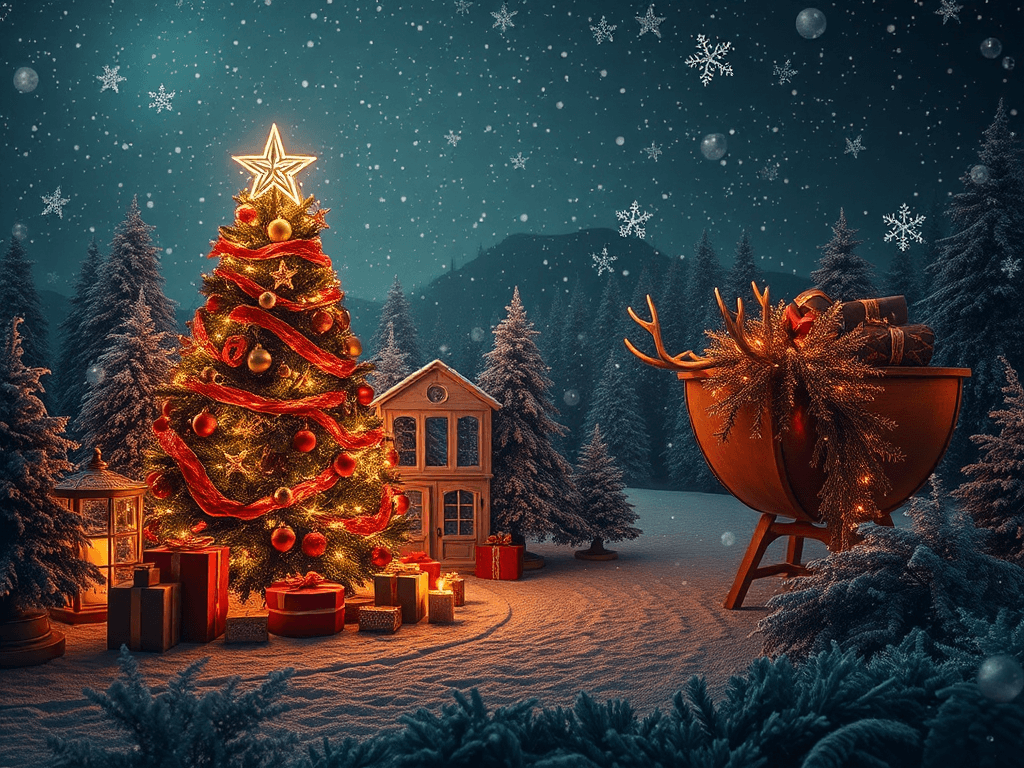 Aesthetic christmas wallpaper gallery image 1