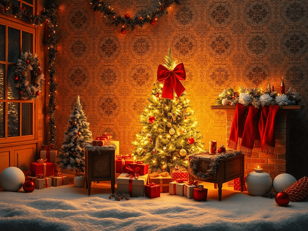 Display image for Christmas aesthetic wallpaper